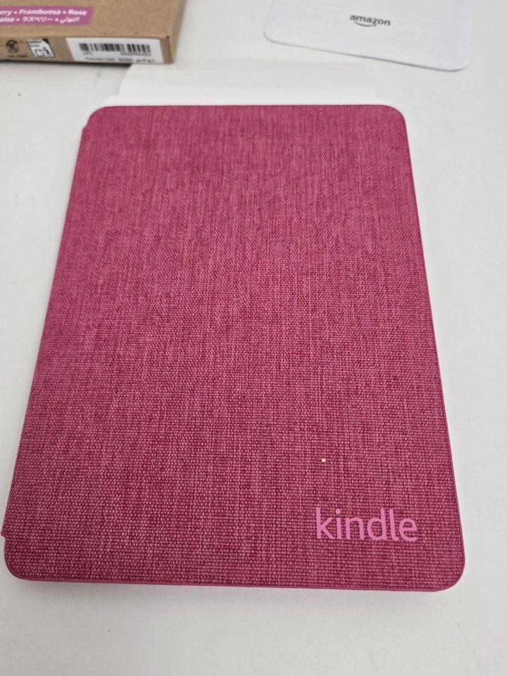 Amazon Raspberry Fabric Cover Kindle Paperwhite 12th Colorsoft 1st 2/25 - Image 3 of 4