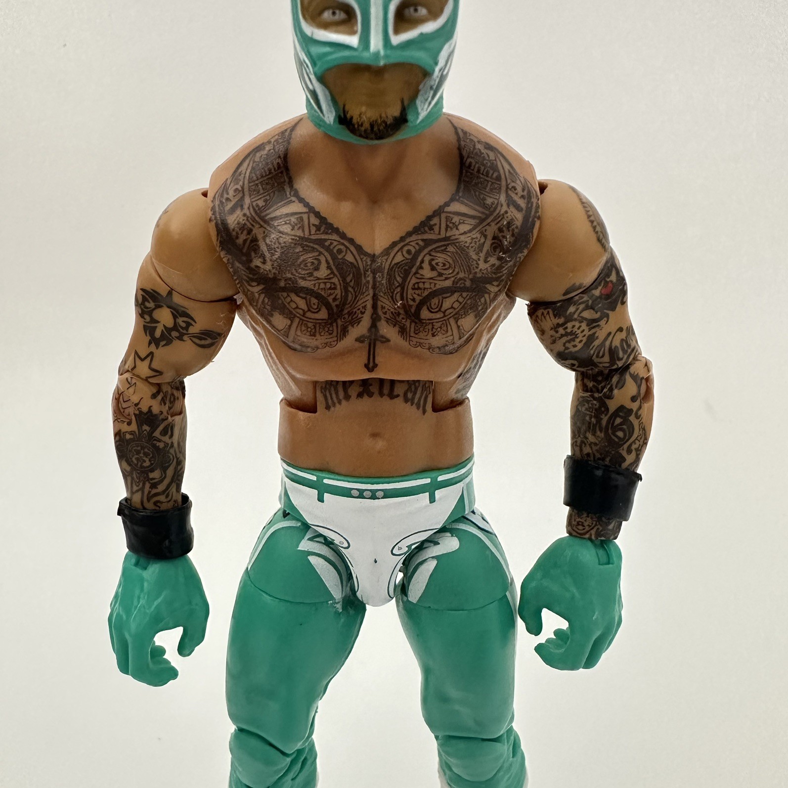 WWE MATTEL ELITE SERIES 69 REY MYSTERIO WRESTLING FIGURE WWF GREEN image 6