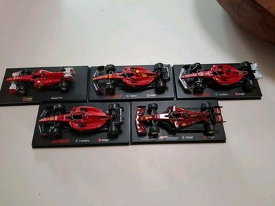 Burago F1 FERRARI Formula 1  F1 Racing Die-Cast 1:43 Scale Lot Of 5 