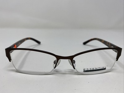 Essential Eyewear EN 1160 2062 51-16-135 Brown Half Rim Eyeglasses Frame :K51