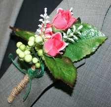 Wedding, Prom Flower Boutonniere, Floral Groomsmen Pin - Please Choose