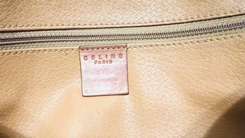 VINTAGE CELINE MACADAM UMHÄNGETASCHE BOSTON TASCHE BRAUN REISSVERSCHLUSS LEDER FRONT- & RÜCKENTASCHEN - Bild 2 von 11