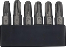 6Pcs 35Mm JIS Screwdriver Bit Set with Magnetic Tip, 1/4 Hex Shank, S2 Alloy Ste
