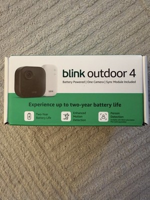 NEW!!! Blink Outdoor 4 Wireless smart security camera Sync Module Core included