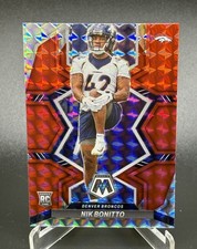 2022 Panini Mosaic - Rookies Nik Bonitto #396 Red Mosaic Prizm (RC)