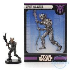 Star Wars Miniatures Legacy of the Force 57/60 Yuuzhan Vong Elite Warrior w Card