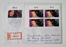 R - Brief - 5 Marken Mi.Nr. 1361+1363 - von Bonn - Memphis USA - Retour - 1988