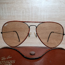 Ray-Ban B L Leathers Black Cobra Rare Vintage Original Sunglasses Case