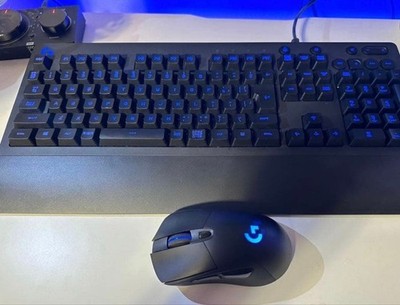 Logitech Keyboard And Mouse Combo Wireless Computer Set Ergonomic Pc Kit