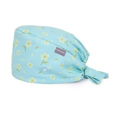 Scrub Caps Women Adjustable Surgical Cap Buttons Breathable Cute Hats Box
