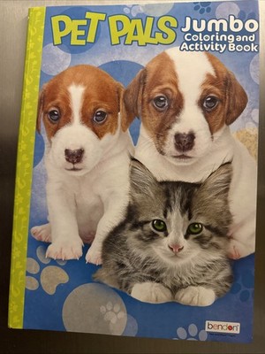 Pet Pals Jumbo Coloring Book, 64 Pages ISBN: 09781690256526