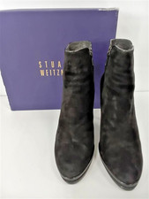Stuart Weitzman 'Pipeburnsisde' Ladies Black Suede Ankle Boots Size:38½  (UK5½)