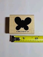 Butterfly Silhouette Design Wood Mounted Rubber Craft Stamp - Stampin' Up 2003