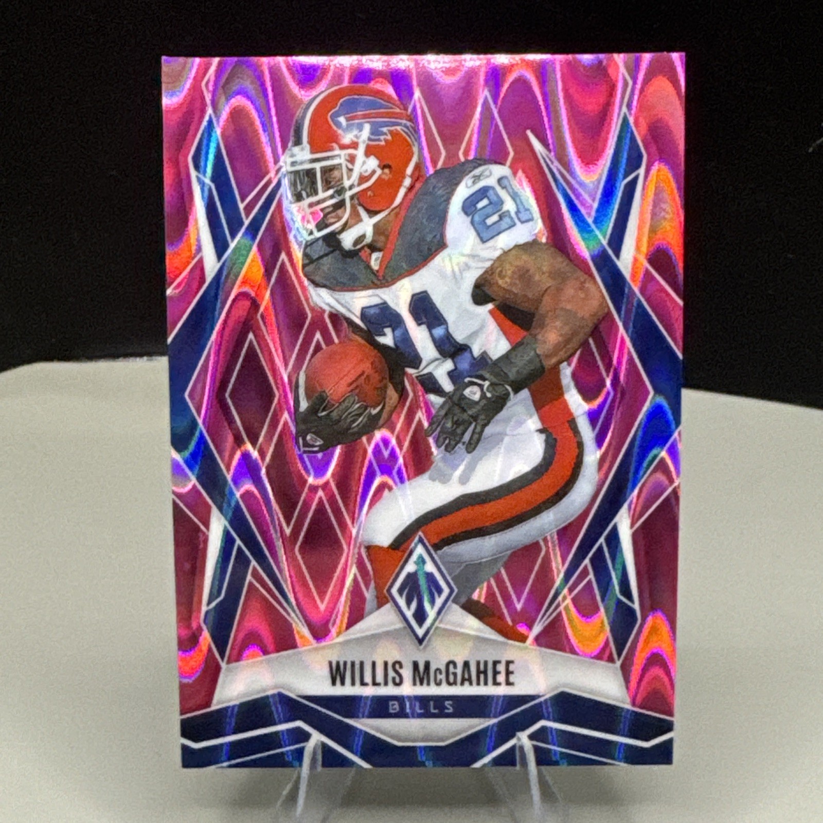 2025 Panini Phoenix - Willis McGahee #64 Pink Seismic /75