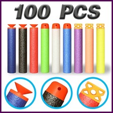 7.2cm 100pcs for Nerf Soft Bullets Darts Round Head Refill Sponge Darts Kids