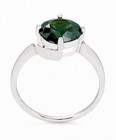 GENUINE 3.90 Cts TSAVORITE SOLITAIRE RING SOLID 10k WHITE GOLD - Free Appraisal — photo 5
