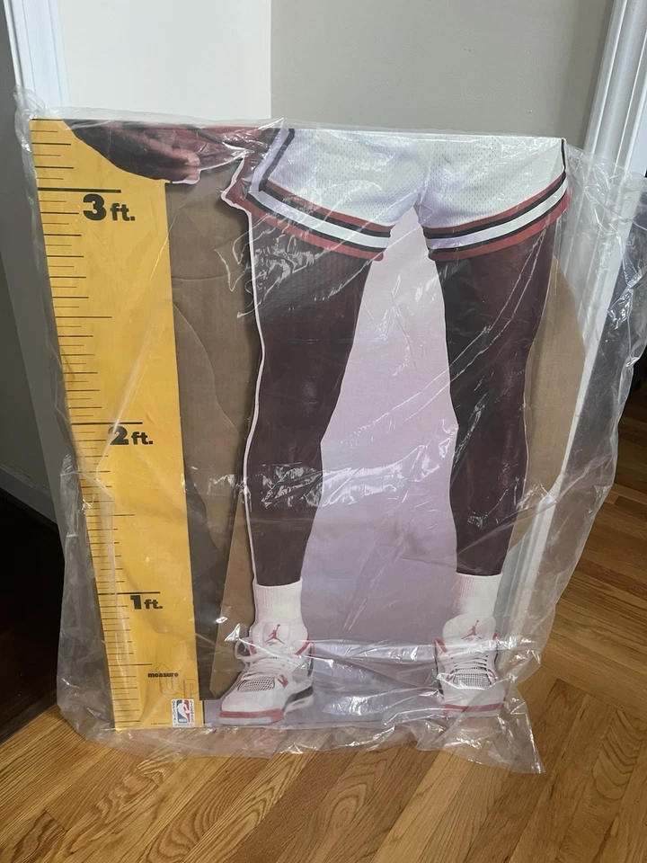 RARE !!! Michael Jordan 1987 Life Size Measure Up Cardboard (Never Opened) - Image 2 of 4