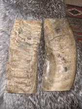 MERINO RAM HORN KNIFE HANDLE MATERIAL  LG BLANK SCALES 5” x 2 1/4”x 1/4” (M01E)