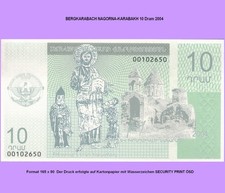BERGKARABACH  NAGORNA-KARABAKH  10 DRAM  2004 Unc 6171##