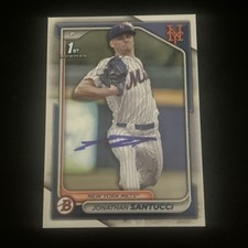 2024 Bowman Draft Jonathan Santucci #BD-65 AUTOGRAPHED New York Mets 1st SIGNED