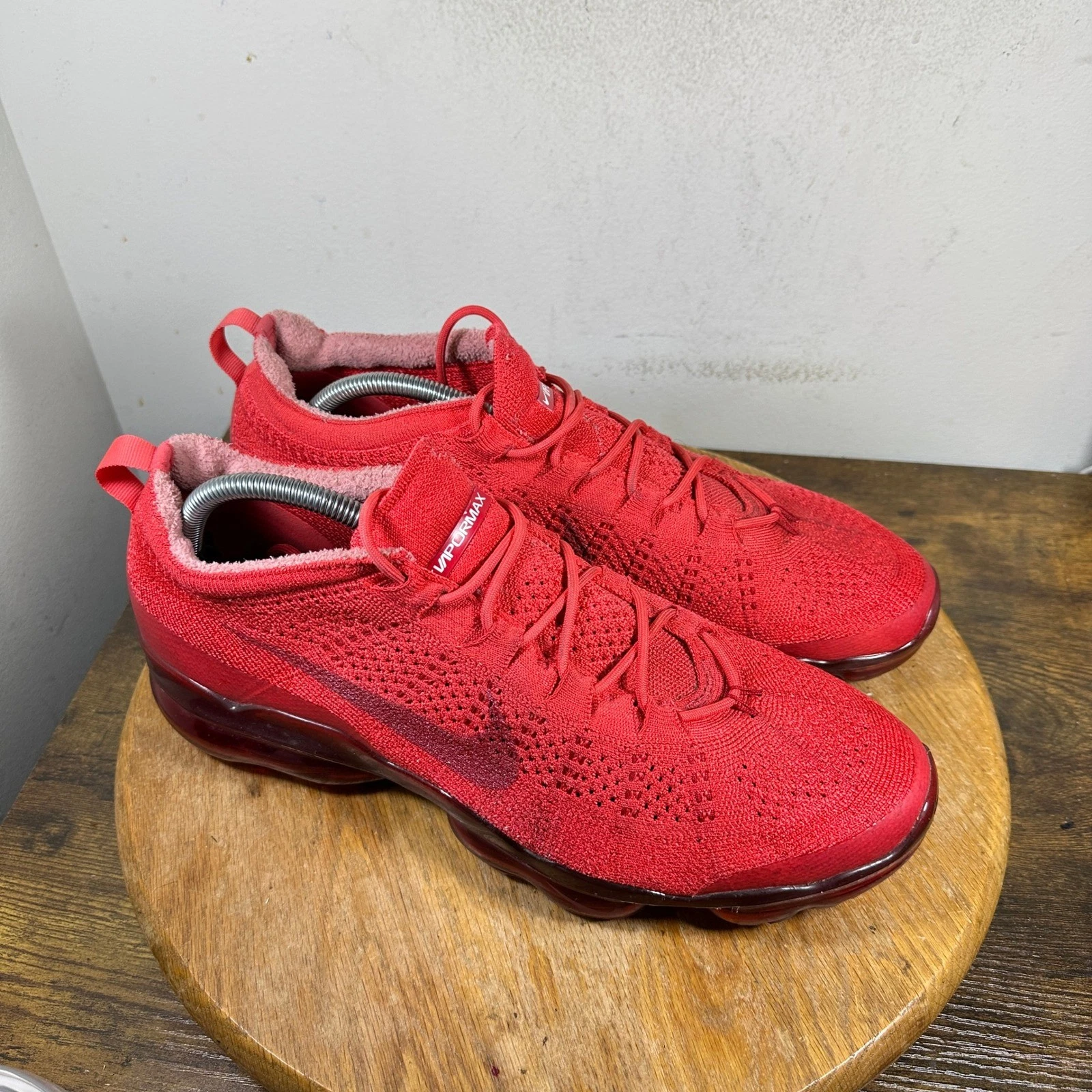 Nike Air Vapormax 2023 Flyknit Track Red Mens Running Shoes DV1678-600 Size 12
