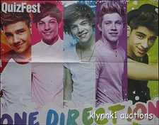 One Direction Harry Liam Niall POSTER Centerfold 3025A Austin Mahone on back