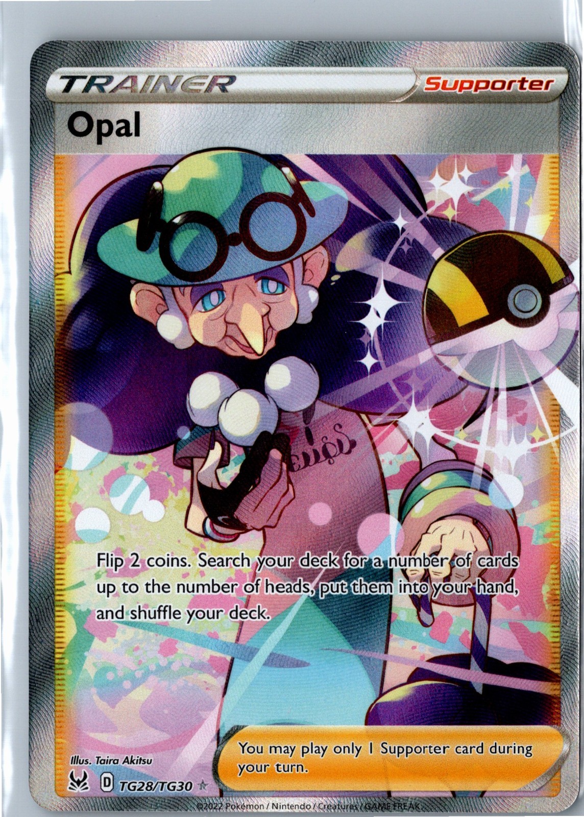Pokemon Card - Opal TG28/T30 Lost Origin Sword & Shield Trainer Gallery NM