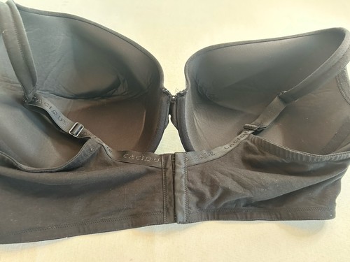 Cacique Boost Plunge Bra 48DDD Black Underwire Cotton Blend - Bild 4 von 9
