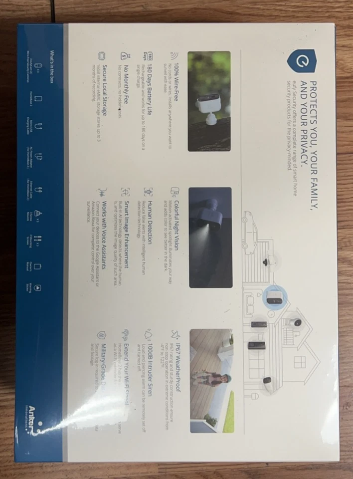 eufy eufyCam 2C Cámara Inalámbrica de Seguridad Exterior 3 Cámaras 1080P Wi-Fi Visión Nocturna Foto 2 de 2