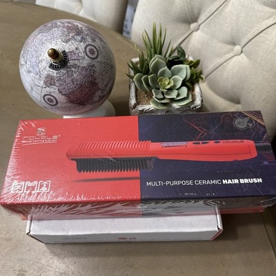 Royale Genius Element Multi-Purpose Ceramic Hair Brush Red Professional Styling