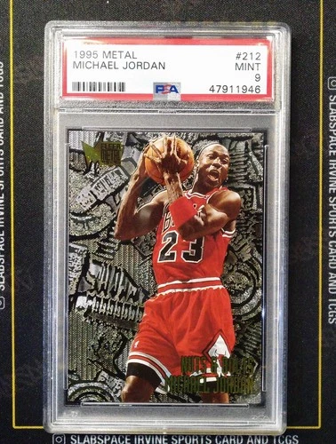 1995 METAL #212 MICHAEL JORDAN PSA 9