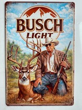 Busch Light Beer Donald Trump Metal Sign - Hunters - Hunting Fishing - President