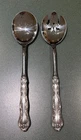 Gorham Strasbourg Sterling Silver Salad Serving Set Pierced 11 3/8"