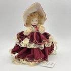 Vintage Antique Style Collectible Porcelain Doll 70s