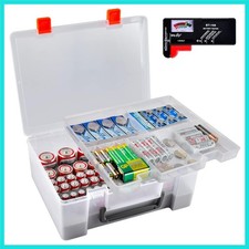 Battery Organizer Holder with Batteries Tester Checker, 120 Storage Containe...