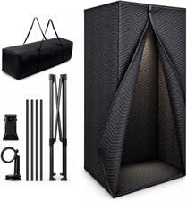 Portable Vocal Booth, Foldable Sound Isolation Room for Voiceovers, Podcasts