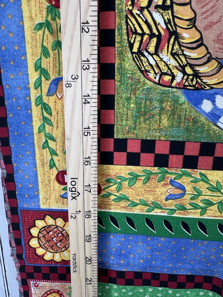 Edredón de tela de algodón para casa de gallinas 4 paneles de almohada 17" cuadrado 4 diseños pollito Foto 4 de 4