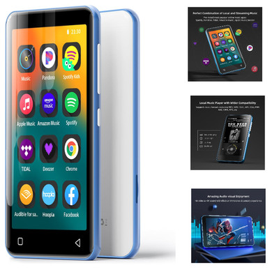 MP3-Player mit Bluetooth und WLAN 4-Zoll Touchscreen HiFi-Sound
