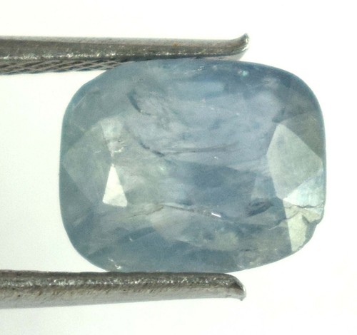 Cuscino 3,55 Ct Zaffiro Blu Pietra Preziosa Naturale Certificato BS36 Super Affare - Foto 10 di 13