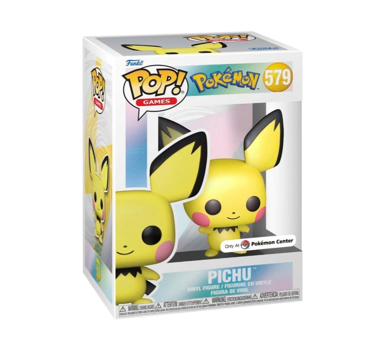 Funko Pop! -Pokémon Center Exclusive Pichu #579 Pearlescent W