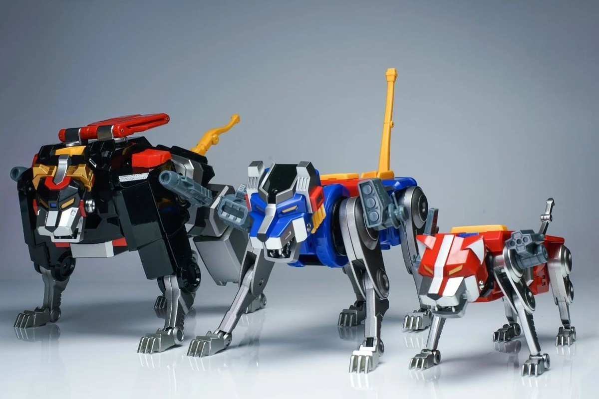 Figurine Vintage Robot Golion Voltron à Friction - Style Goldorak/Albator/Bioman - Occasion