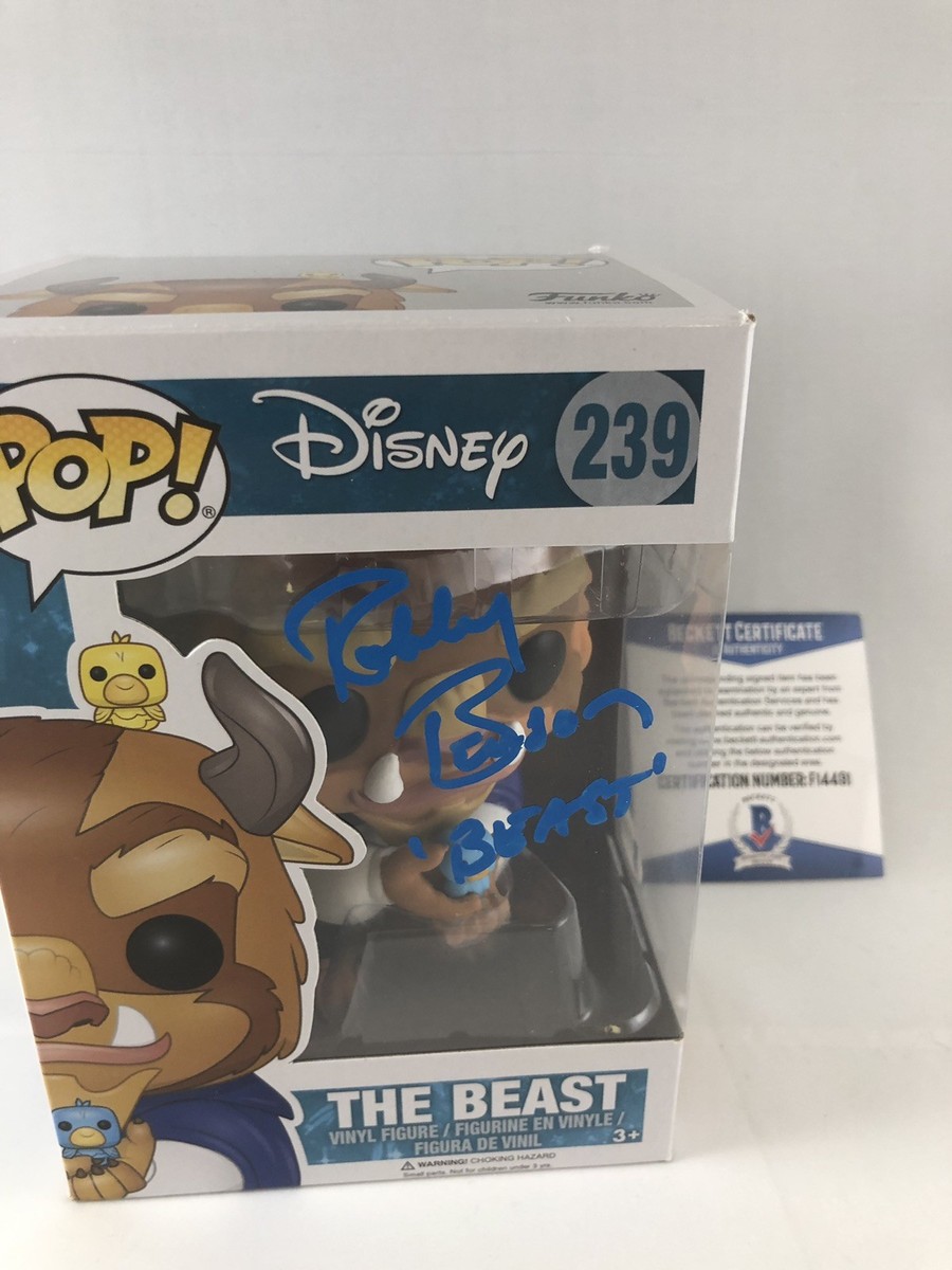 Funko pop! Benson and The Beast (2点) ROBBY BENSON SIGNED DISNEY BEAUTY AND THE BEAST BEAST FUNKO POP