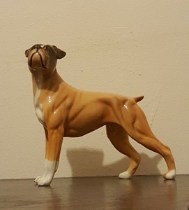 boxer dog figurine