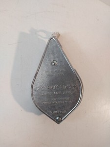 Vintage Irwin Straight-Line Chalk Line Reel Plumb Bob USA Metal Pat. no. 2589500