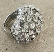 Large Crystal/Rhinestone Done Stretch Ring