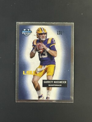 2024 Bowman University Chrome #5 Garrett Nussmeier LSU Tigers Rookie Football Trading Card - NCAA Collectible