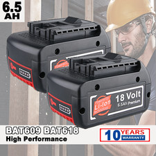 2pack for Bosch BAT609 GBA18V40 CORE 18V 6.5 Ah Compact Lithium-Ion Battery New
