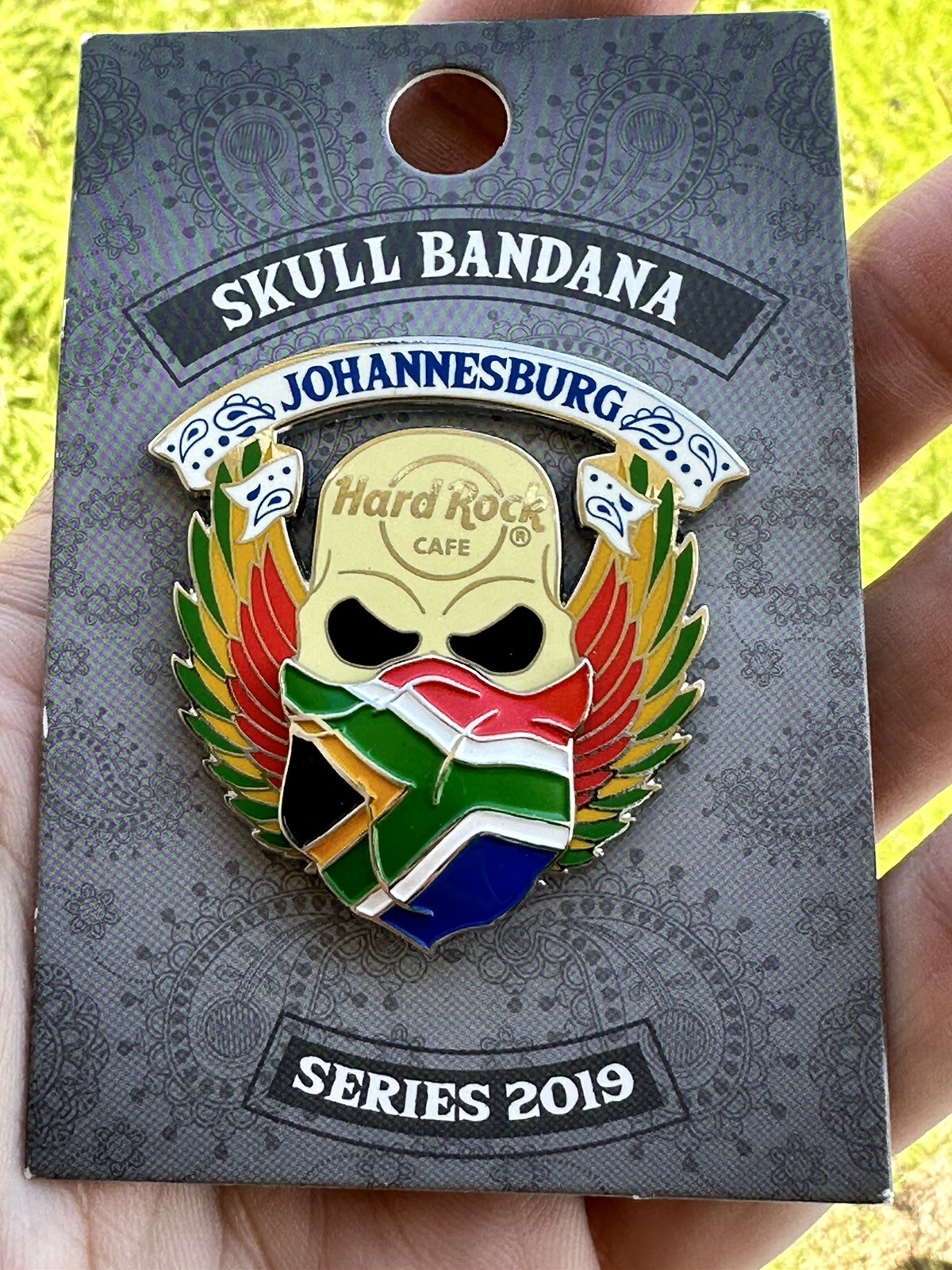 NEW Hard Rock Cafe Johannesburg Skull Bandana Series Pin 2019 eBay