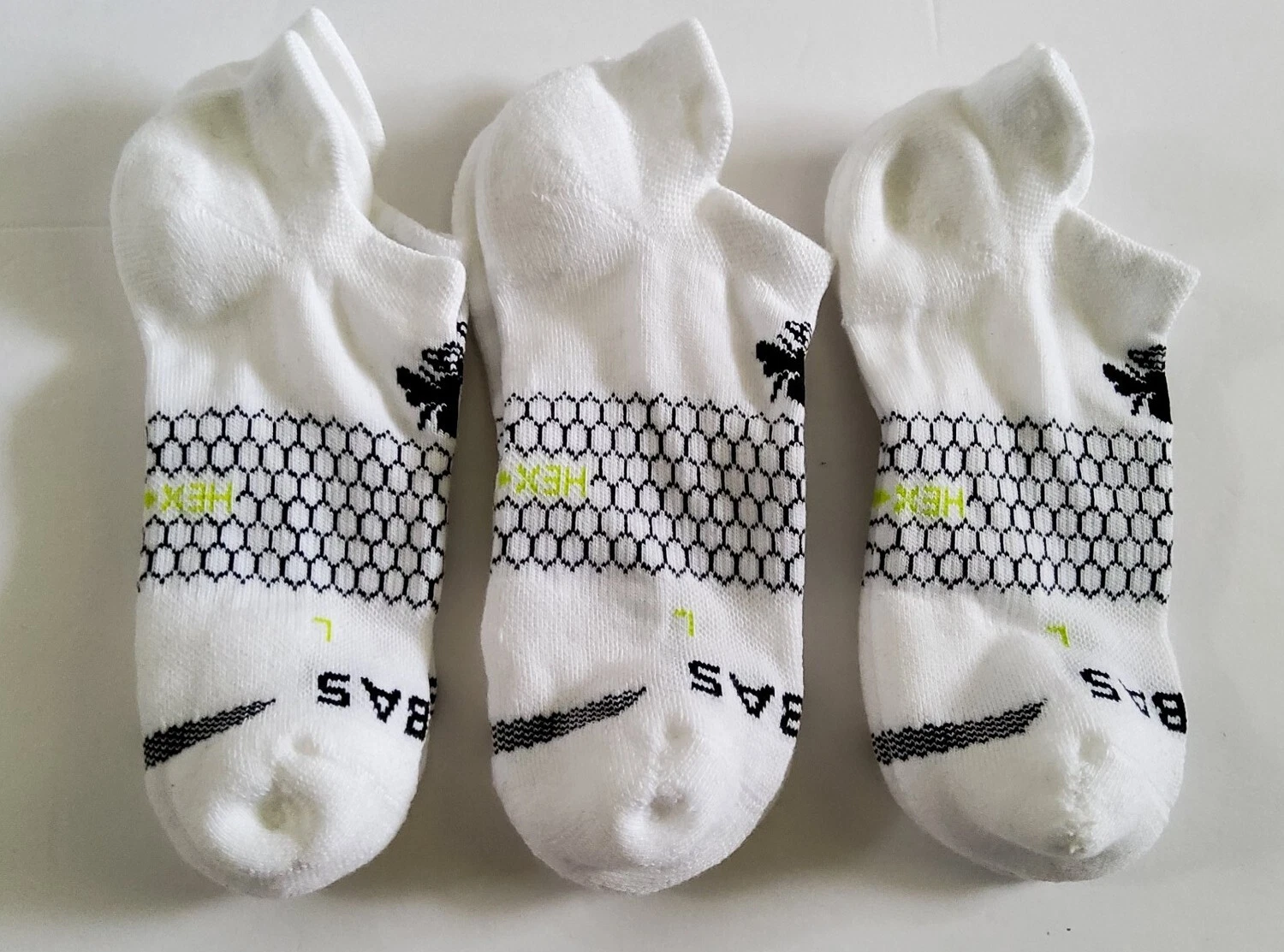 Bombas All Purpose Performance Athletic Ankle Socks Lot Of 3 Size M