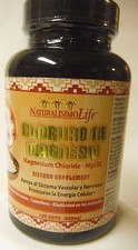 Cloruro de Magnesio Magnesium Chloride 800mg 100 capsules high absorption Mgc12